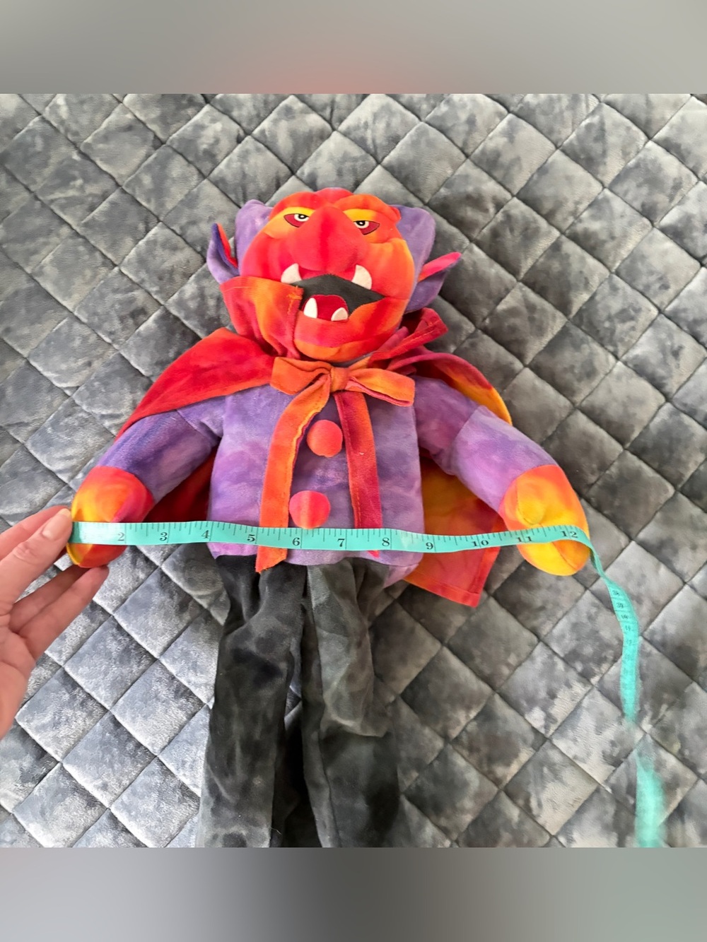 Vintage 1998 Stuffins Tie Dye Vampire Dracula Plush Halloween Large 22" Rare EUC - Picture 11 of 11